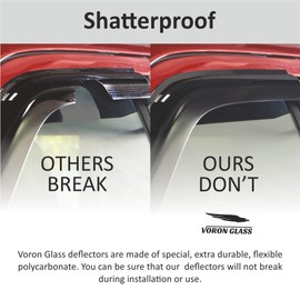 Voron Glass Tape-on Extra Durable Rain Guards for Mitsubishi Outlander Sport/ASX 2011-2023, Window Deflectors, Vent Window Visors, 4 Pieces - 120046