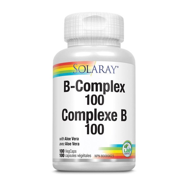 Solaray Vitamin B-Complex with Aloe Vera 100 Veg-Caps