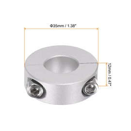 QUARKZMAN 4 Pieces Split Adjustment Rings 16 mm 35 mm AD 12 mm Wide Aluminium Alloy Depth Stop Rings Clamp for Plugs Position Holder Gears Machine Aid Industrial Anodizing