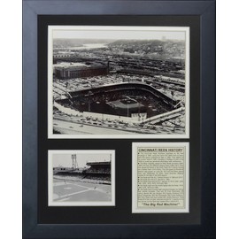 Legends Never Die "Cincinnati Reds Crosley Field Framed Photo Collage, 11 x 14-Inch, (11318U)