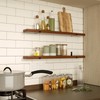 CONSDAN Floating Shelves, USA Grown Hardwood, Wall Shelves for Bedroom,