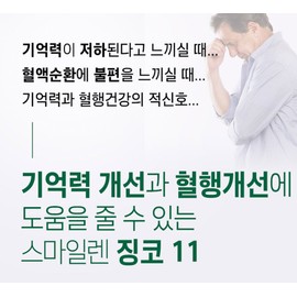 Zincmin Ginkgo Biloba Extract Benefits Memory Improvement Vitamin Nutrition / 징크민 은행잎추출물 효능 기억력 개선 비타민 영양제