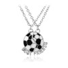 Soccer Ball Football Necklace Pendant for Women Men Matching Sport
