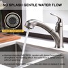 Kitchen Faucet with Sprayer, Brushed Nickel Kitchen Sink Faucet with