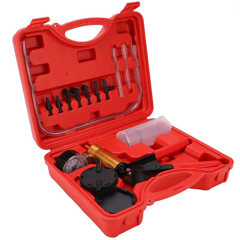 Hand Held Brake Bleeder Tester Set Bleed Kit Vacuum Pump