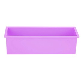 Molde de Jabón de Silicona Rectangular 1200ML - Tres Colores, Antiadherente, Bricolaje, Fácil de Limpiar - Herramienta para Tostadas (Púrpura)