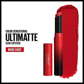 Maybelline Color Sensational Ultimatte Lipstick, Lightweight Comfortable Lip Color, Intense Color Pigment, Soft Powder, Matte Slim Lipstick