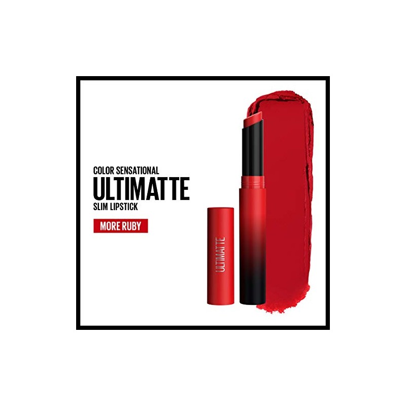 Maybelline Color Sensational Ultimatte Lipstick, Lightweight Comfortable Lip Color, Intense