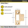 Sterling TML130 BP 2 1/2" 65mm Tubular Mortice Latch, Brass,
