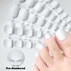LoveOurHome Press on Toes nails 240pc Short Square Fake Toenails