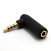 kenable 4 Pole 3.5mm Jack Socket to Right Angle Plug