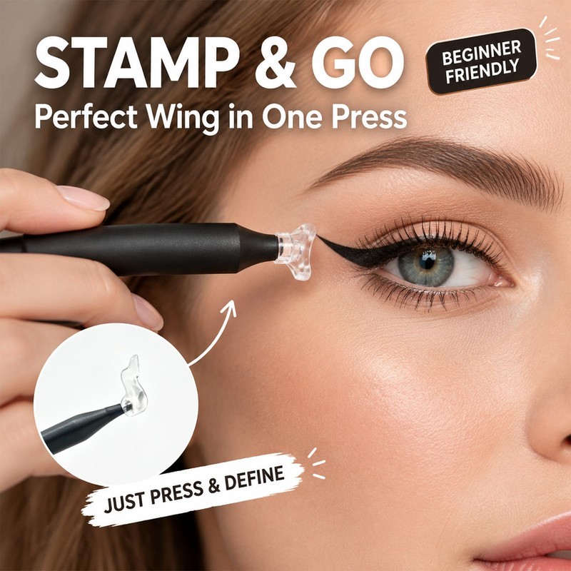 3‑in‑1 Eyeliner & Lower Lash Stamp Kit with Beauty Mark