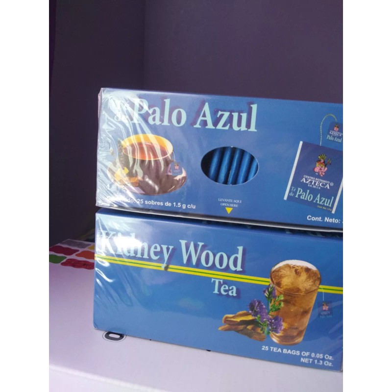 Azteca Te Palo azul 2 packs 50 tea bags .