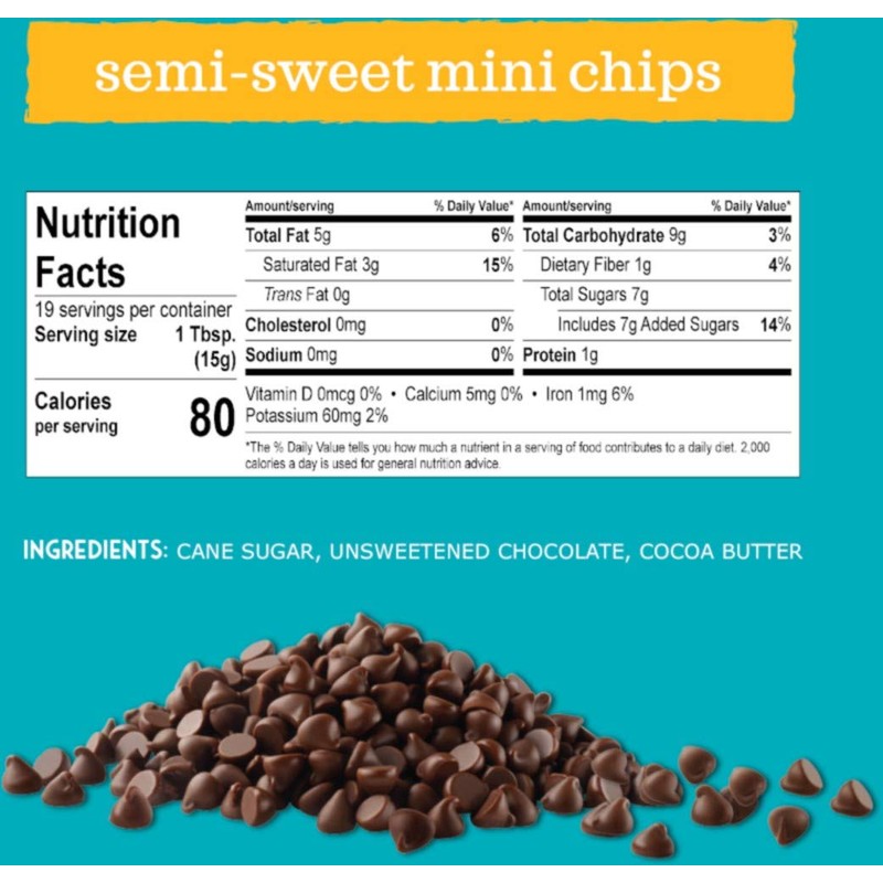 Enjoy Life Bulk Semi-Sweet Mini Chocolate Chips, Vegan, Dairy Free,