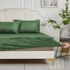 Plush Bed Sheet, 120 x 200 cm, Green, Olive Green,