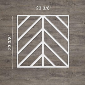 Ekena Millwork 23 3/8"W x 23 3/8"H x 3/8"T Large Genoa Decorative Fretwork Wall Panels in Architectural Grade PVC