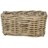 Ivyline wrcpgry30 30cm Rectangle Wicker Planter, Natural