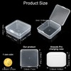 100 Pcs Clear Plastic Beads Storage Containers Box Small Clear