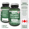 NAKA Naka Platinum ORGANIC Ginkgo Biloba Extra Strength, Supports Cognitive