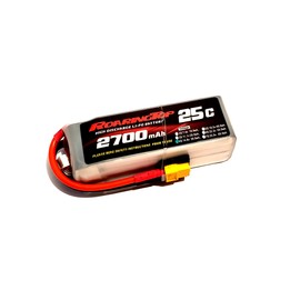 RoaringTop LiPo Battery Pack 25C 2700mAh 4S 14.8V with XT60 Plug for RC Car Boat Truck Heli Airplane