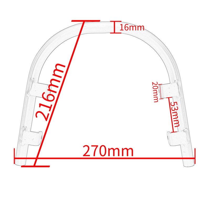 Lorababer Motorcycle Front Wheel Bumper Crash Bar Fender Protector Steel