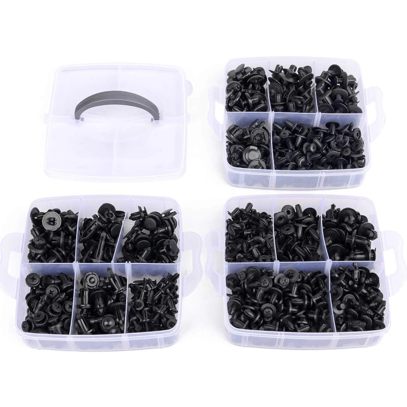 GOOACC 635Pcs Car Push Retainer Clips & Auto Fasteners Assortment