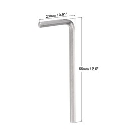 TOP-VIGOR 5Pcs 1/8 Inch Hex Key Wrench, Metric CR-V L Shaped Allen Key Imperial Hexagon Head Spanner Tool for Repairing, Installation