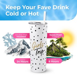 SassyCups Girls Trip 20oz Stainless Steel Insulated Tumbler Gift Boxed