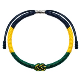 LAMIBEE Jamaica Infinity Bracelet, Country Pride, Protection and Lucky Surfer String Bracelet, Tibetan Wrist Wrap Bracelet, Boho Style Rope Bracelet for Women, Men, String Thread Bracelets (Jamaica)