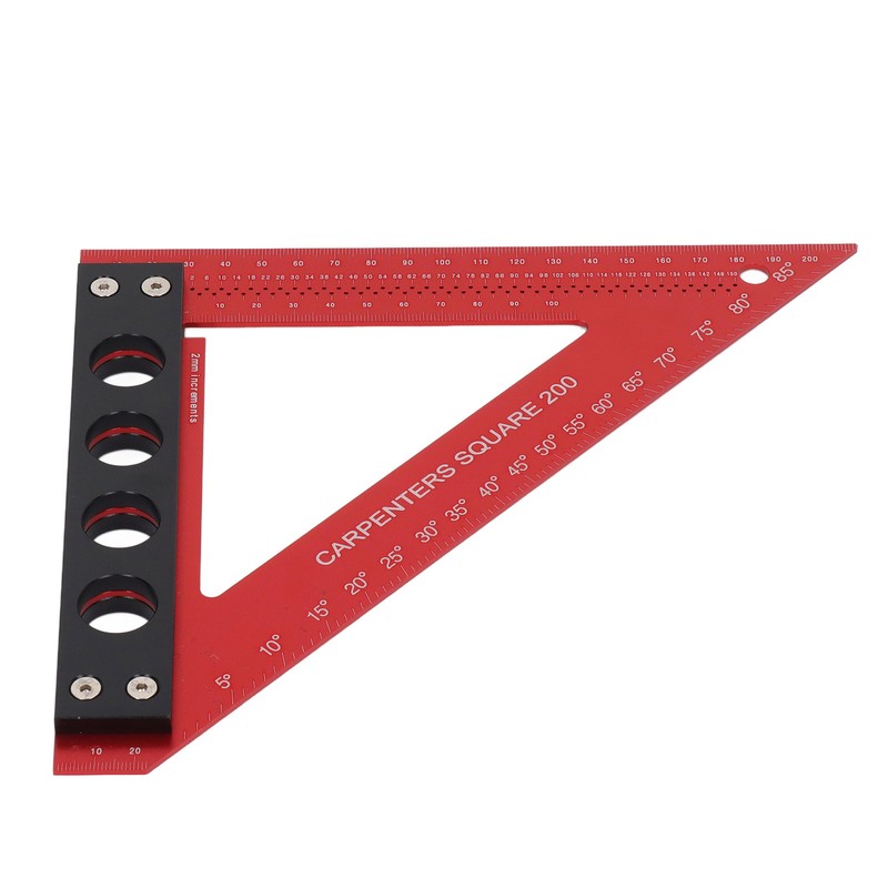 Carpenter Square Precise Aluminum Alloy Multifunctional Woodworking Scribe Ruler Square