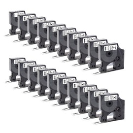 20x Compatible Dymo D1 Label Tape 12 mm x 7 m 45013 A45013 S0720530 Black on White Label Tape for Dymo Device LabelManager 160 210D 360D 280 420P 500TS PnP Labelpoint 250 150 100 200 3 50 EU