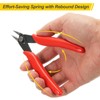 HARFINGTON 5" Flush Cut Pliers Small Precision Wire Cutter Side