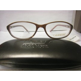 CARAVAGGIO EYEGLASS FRAMES Style  DINA  Sz. 52-15-135  BROWN  W/CASE NEW