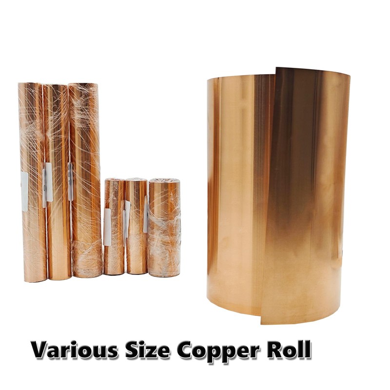 Copper Sheet Roll 4" x 11.5ft,99.9% Pure Copper Strip 3500mm