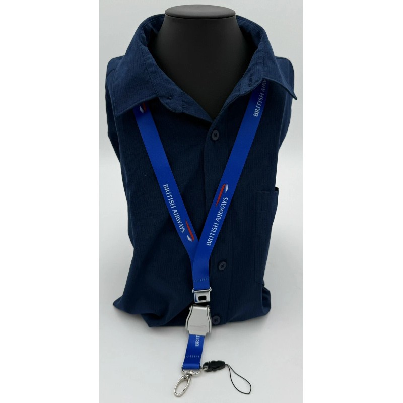 British Airways Aviation Lanyard, Seat Belt Buckle Boeing Airbus A350,