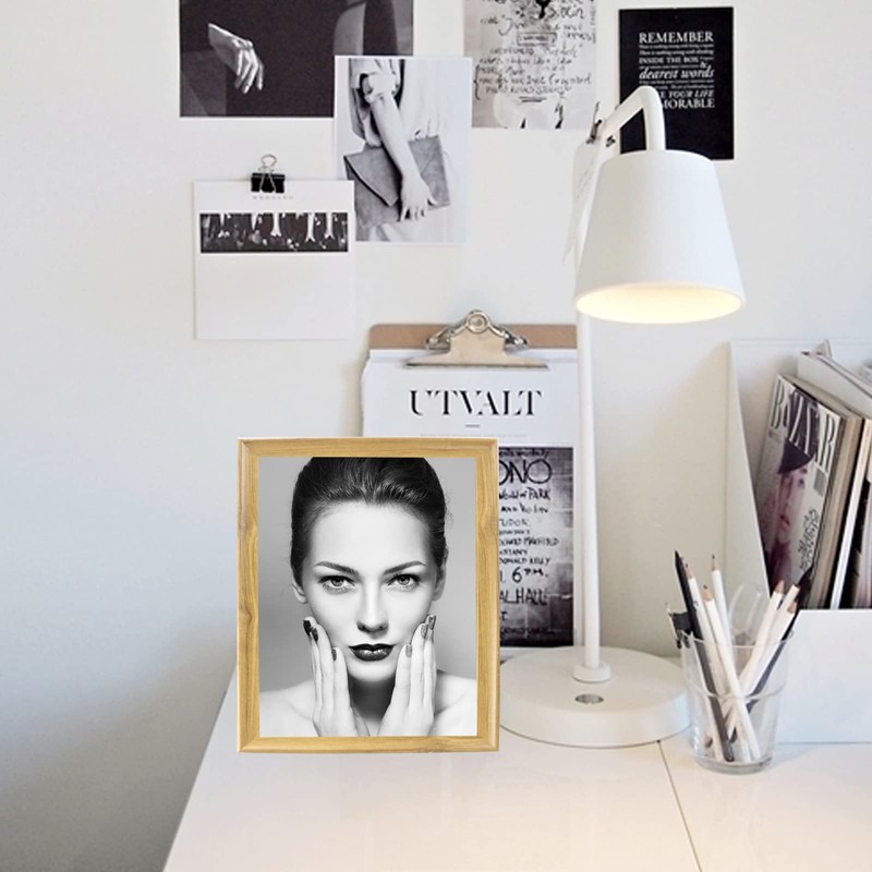 Wooden Photo Frame, A4 Size, Can Be Placed, Acrylic, High