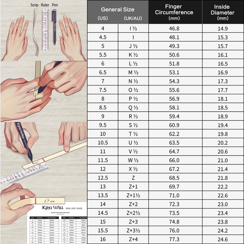 King Will BASIC 5mm Titanium Ring Brushed Black Plated Comfort
