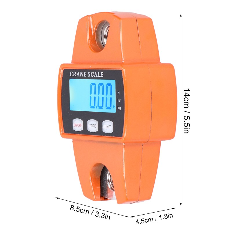 300kg Mini Portable Crane Scale LCD Digital Electronic Hanging Hook
