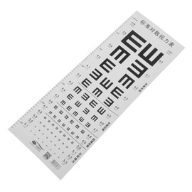 BIUDECO Eye Chart with Height Measure Standard Visual Testing Chart for Home Use and Tear Resistant for Adults Accurate Assessment