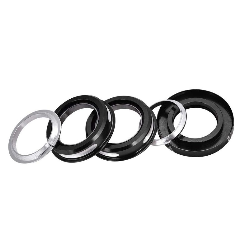 Dilwe Bicycle Bearing Headset, Headset 44 mm Handlebar Riser Adapter