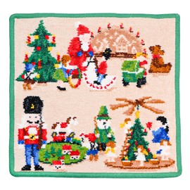 Faylor Handkerchief, Hand Towel, Towel Handkerchief, 9.8 inches (25 cm), Elz Mountains, Bottle Green