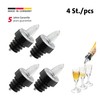 Westmark 4122248G 4 Spirit Pourers for Bottles, Dispenser with Trachea,
