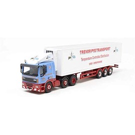 Oxford Diecast 76DAF004 Leyland DAF FT85 Short Fridge Trailer Trevor Pye