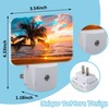 AKKAVNIA Tropical Sea Beach Night Light Plug-in Wall Decorative Night
