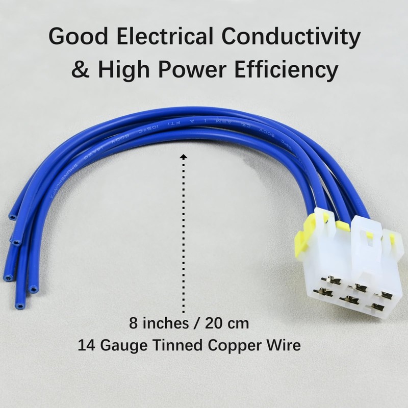 Manual Heater AC HVAC Control Connector Plug Pigtail Wiring Harness