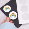 24 x 40mm Round 'Cute Rainbow' Stickers (SK00070073)