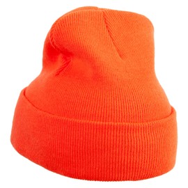 e4Hats.com Mario Baby Bowser Embroidered 12 Inch Long Knitted Beanie - Orange OSFM