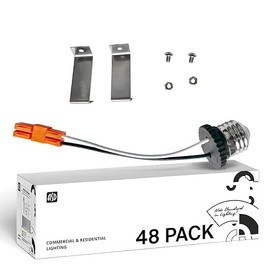 ASD (48 Pack) Retrofit Kit for LED Disk Light Installation in 4 Inch Recessed Can, E26 Base and TP24 Connector for Traditional Recessed Can