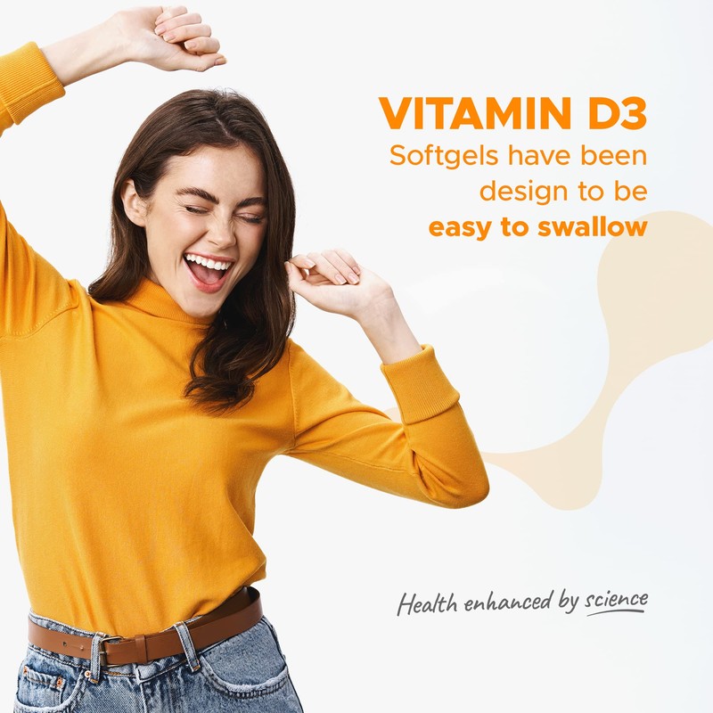 Northumbria Health Vitamin D3 Softgel Capsules, High-Strength D3 Vitamins for