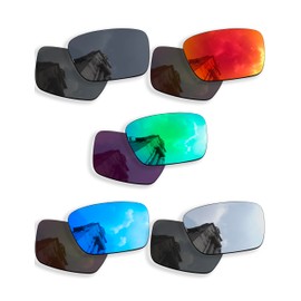 Betterun 5 Pairs Polarized Replacement Lenses for Oakley Fuel Cell OO9096 Sunglasses, Anti-Scratch and Impact Resistant